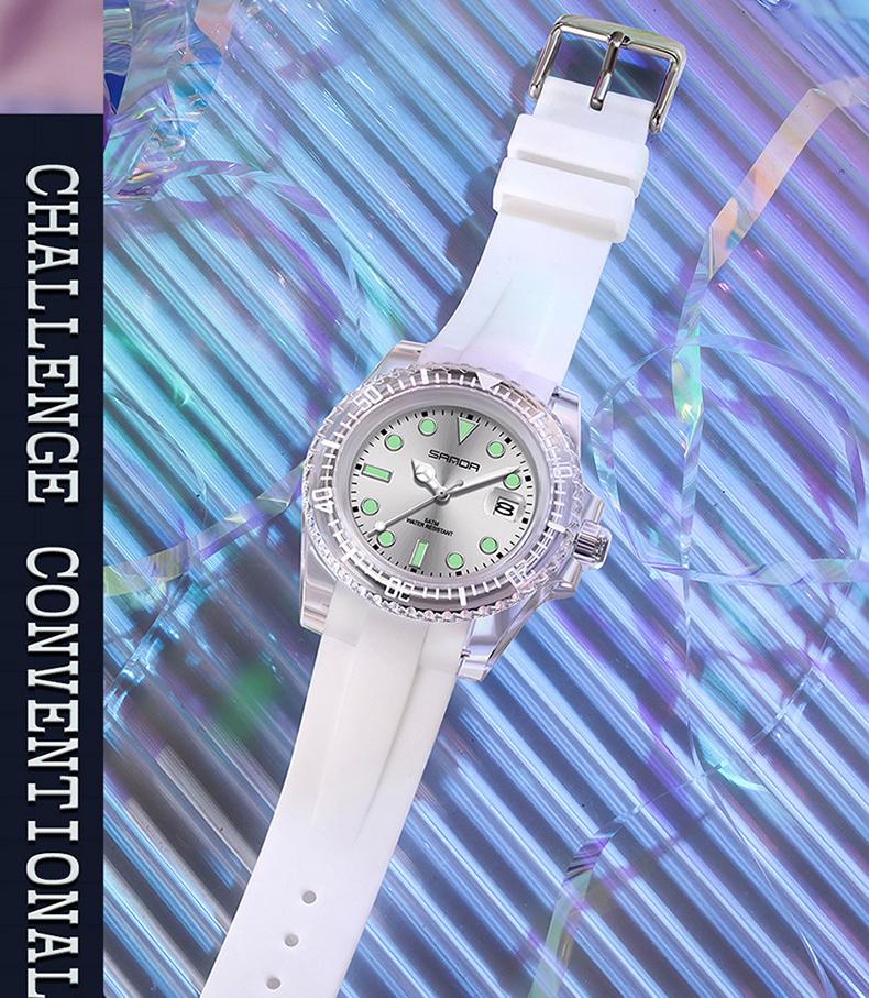 Women Fashion Wristwatches Youth Student Watch Trend Clock Calendar 30M Waterproof Silicone Strap Men's Electronic Watch