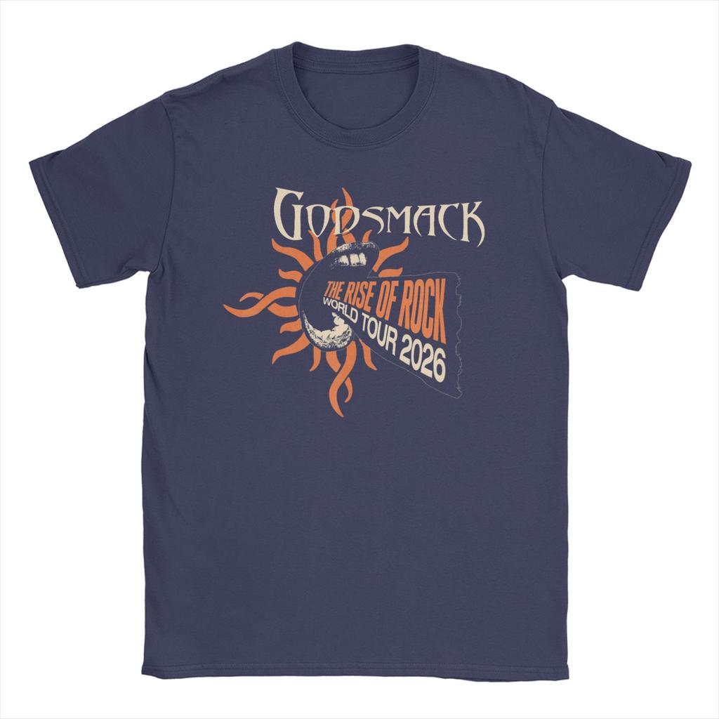 Godsmack The Rise Of Rock Itin TShirt Unisexs Clothing Unisexs Cotton Tee Shirt Round Neck Summer Short Sleeve T Shirt
