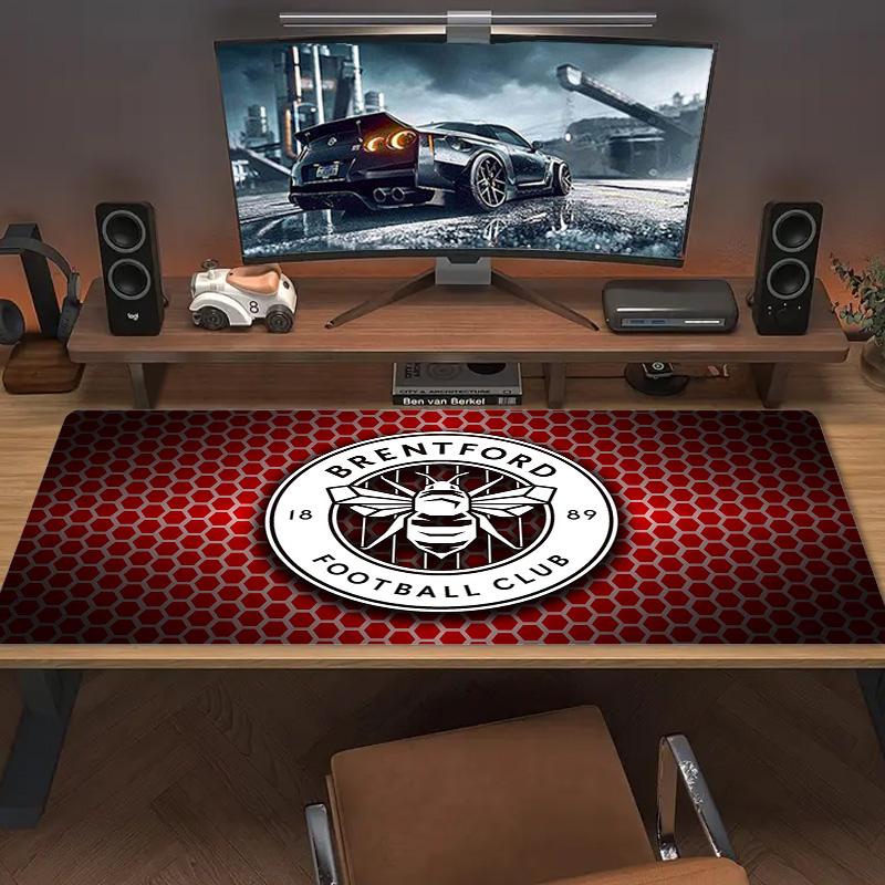 Brentford FC Color Mouse Pad Large Gaming Table Cushion Non-slip Laptop Tablet Big Mousepad XXL Mat Mini PC Playmat With Lock Edge