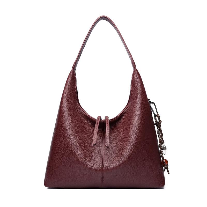 Large Capacity Tote Bag Vintage Shoulder Underarm Bag