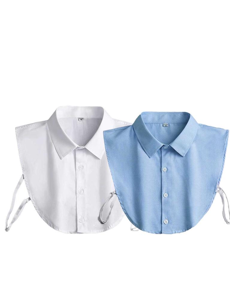 Men Business Shirt Fake Collar Solid Detachable Formal Dress Collar Spring Simple Turtleneck For Inner Clothing 40*35Cm