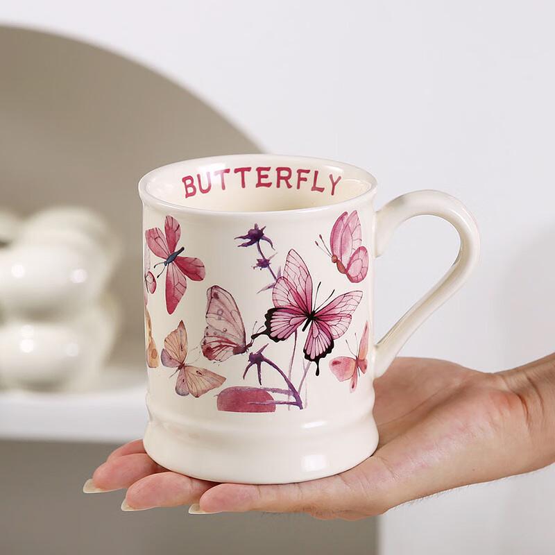 French Floral Ceramic Coffee Mug