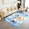 Soccer Fun Blue Brown Customize Your Name Floor Mat Design for Foyer Decorate Room Game Room Living Rooms Anti-slip Rug Anime Office Decor