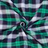 Premium Green-Blue 100% Cotton Flannel Fabric – 180 GSM, 115 Cm Wide