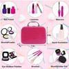 Pretend Makeup Kit for Girls, Pretend Play Makeup Set for Kids - with Christmas Birthday Makeup Bag, Toy Makeup Set for Toddlers