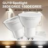 12PCS GU10 LED Bulbs 220V 110V 9W 3000K Warm White 4000K Daylight 6000K Cool White 120° 38° Flood Beam Angle LED Light Bulb