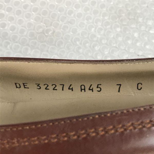 Salvatore Ferragamo Made in Italy Leather Pumps Size 7 23.5 24.0 Brown(USED)