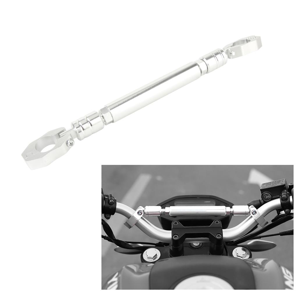 Aluminum Alloy Motorcycle Balance Handlebar Cross Bar Motorbike Accessories (Silver)