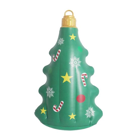 Christmas Inflatable Decoration Blow-up Xmas Tree Glove Decoration Reusable Inflatable Hanging Christmas Ball for Outdoor Indoor Festive Decor