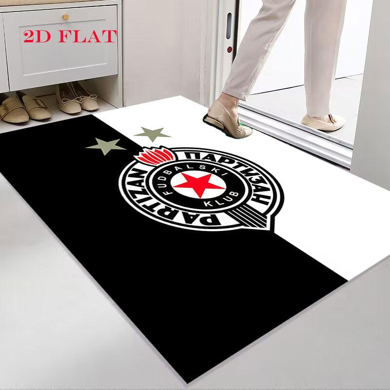 Tapis logo Partizan pour Salon Chambre Maison Décoration Canapé, Tapis de Sol Antidérapant pour Jeux d'Enfants