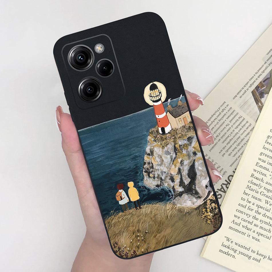 Silicone Case For Xiaomi Poco X5 Pro Pilot Bear Back Cover For POCOX5 X5Pro 5G Poco X 5 Pro Soft Matte Protective Phone Cases