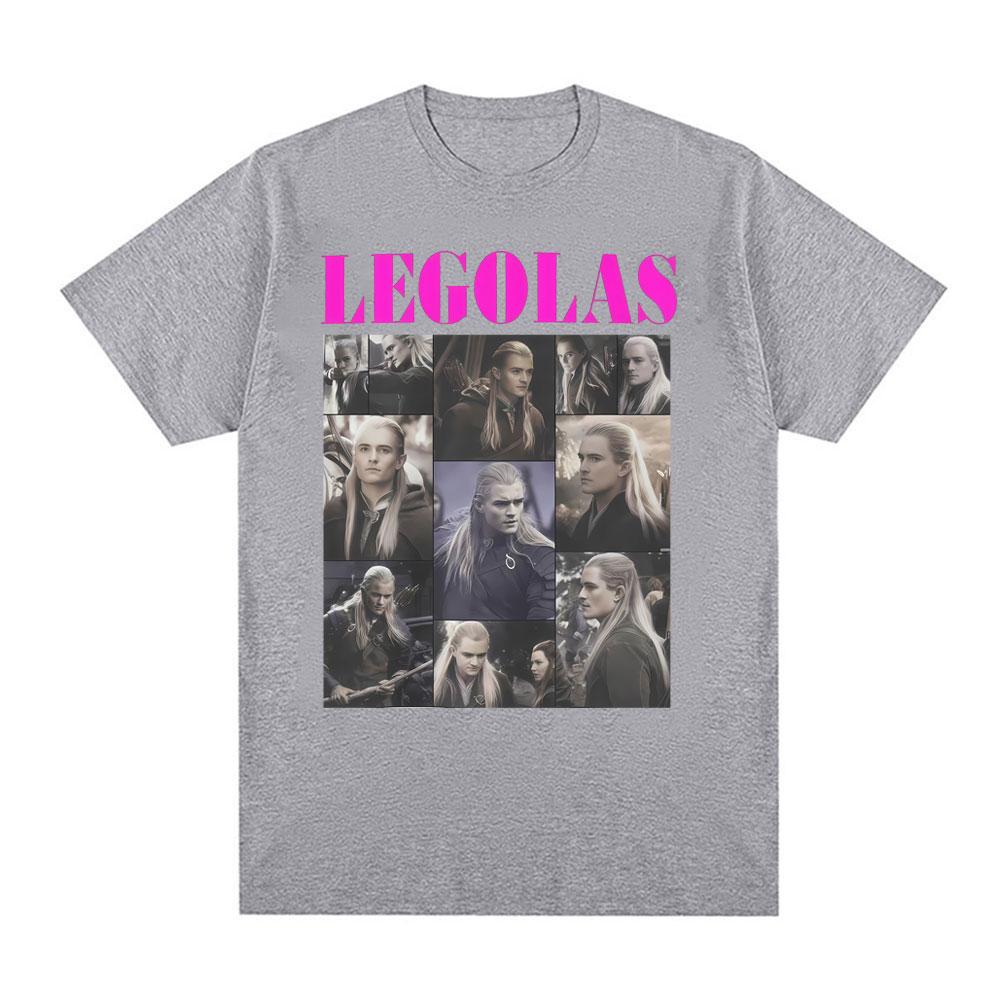 Legolas Vintage Collage Graphic T-shirt Women Clothing High Quality Streetwear T Shirt Tops Loose Cotton T-shirts