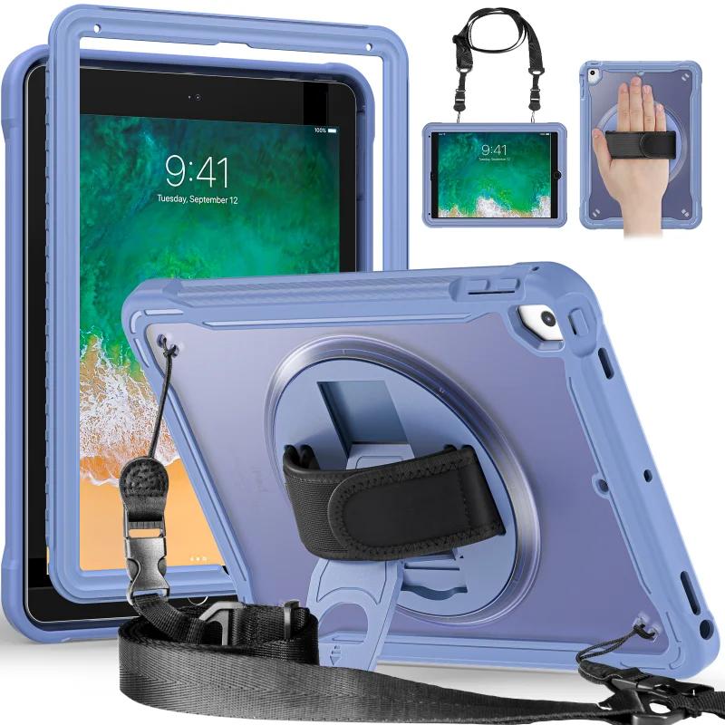 Shockproof Case for iPad 9.7 iPad 5th 6th Tablet Cover iPad A1822 A1823 A1893 A1954 Kickstand Handle Strap Para Funda