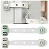 Dual Button Child Safety Lock Plastic Locker Buckle Toilet Lock  Home Security Protection