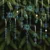 15Pcs  Acrylic Snowflake Ornaments Snowflake And Ice Crystal Hanging Decor for Christmas Tree Transparent Winter-Themed Craft Party Favor