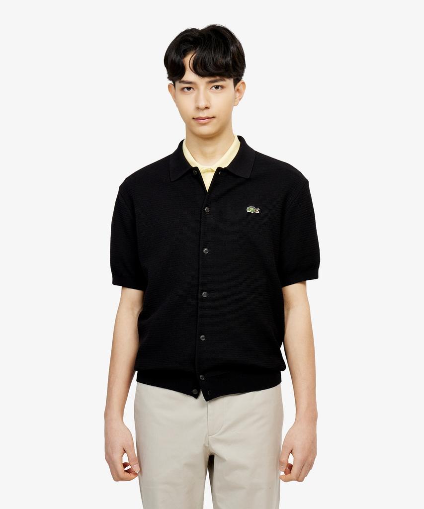 Lacoste Men'S Scallop Short Sleeve Cardigan Ah457E-56G 031