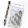 TANGSHI Craft Tool Pin Vise Hand Drill, Retractable, Interchangeable Drill Bits, 0.8mm To 3.0mm, 10-Piece Set