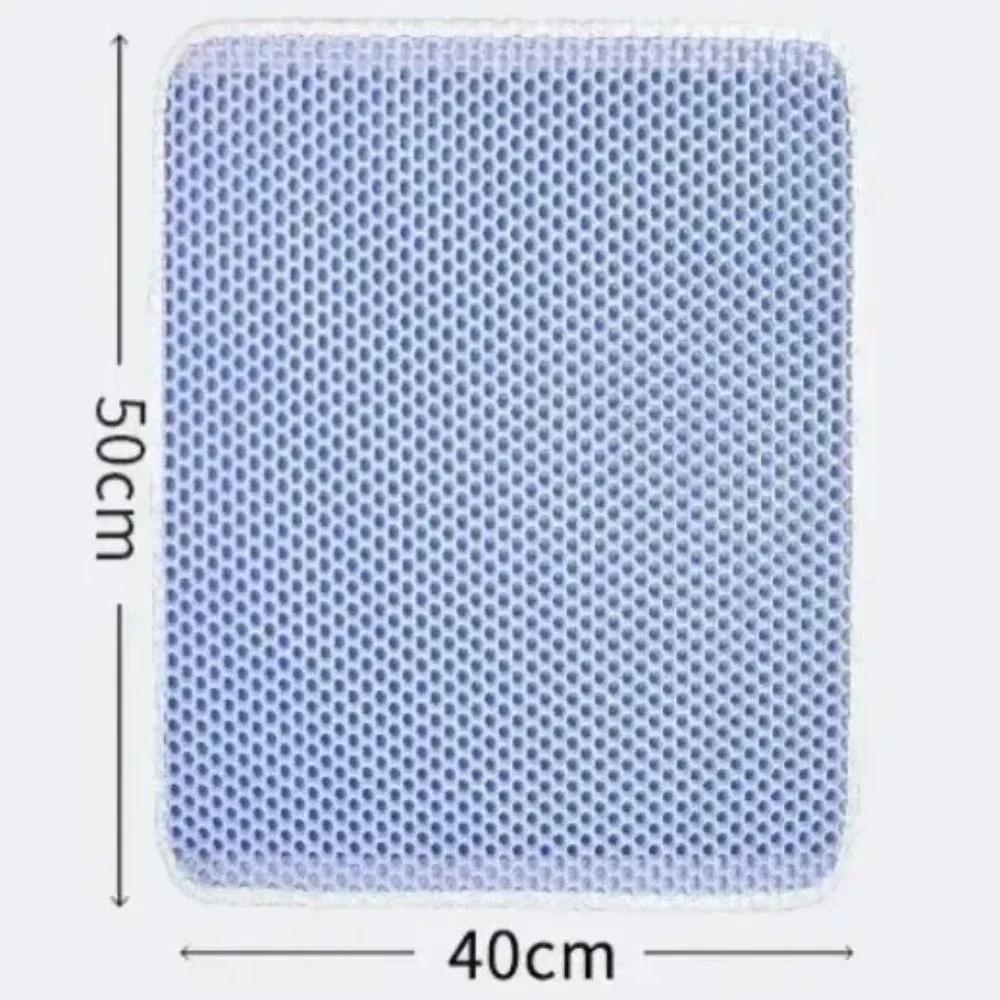 Cat Litter Mat with Gift Double Layer Waterproof Pet Litter Box Mat Non-slip Sand Cat Pad Washable Bed Mat Clean Pad Products
