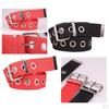 Braided Waist Belt Woven Fabric Studded Eyelet Grommet For Men