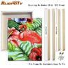 RUOPOTY Acrylic Painting By Numbers Flamingo Animals Paint On Canvas Coloring By Numbers Gift Home Decor Wall Room