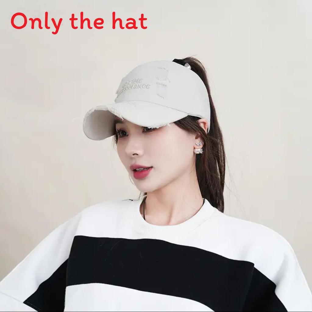 

Cotton Summer Unstructured Baseball Cap With Wide Brim And Sun Protection For Casual Wear Beige