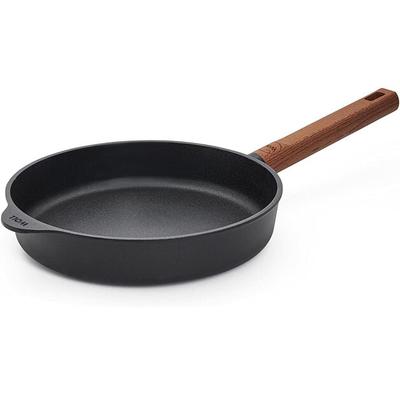 Cast Iron Induction Frying Pan Woll Eco Logic QXR 24 Cm with Wooden Handle (524WLCI-Q)