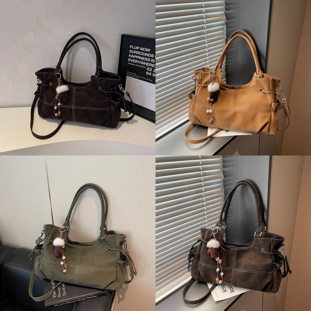 Urban Minimalist Pu Handbag For Daily Use With Zipper Closure And Inner Pouch