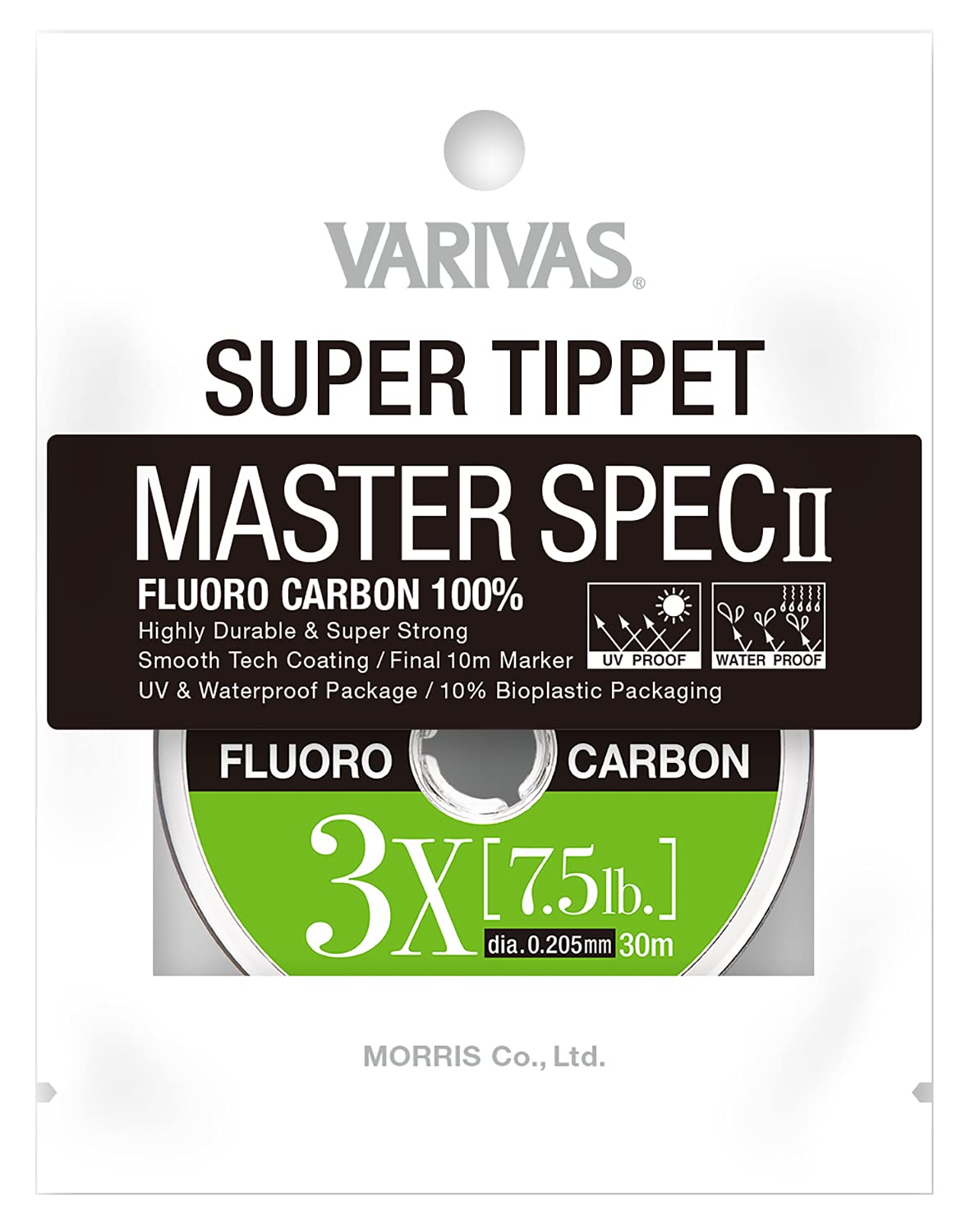 

VARIVAS Super Tippet Master Spec II Fluorocarbon 3x 30m Natural 7.5lb