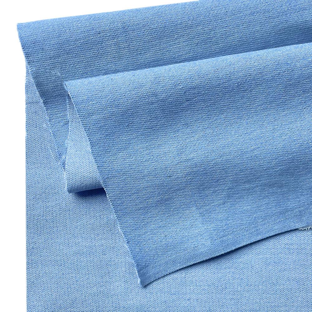 90x145cm Thin Denim Pure Cotton Fabric Solid Blue Handmade Needlework Material for Man Women Jacket Clothes Couture Accessories