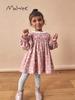 Malwee Girls' Autumn/Winter Princess Dress - Long Sleeve, Round Neck, Cute Design
