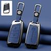 Leather Car Key Fob Case Cover Protector Holder Shell For VW Volkswagen Passat B8 Tiguan Magotan Golf Auto Keychain Accessories zw0