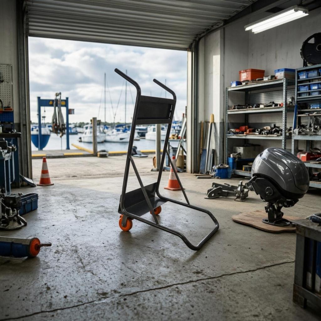 Outboard Motor Trolley Heavy Duty Stand Sturdy for Workshop