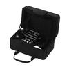 Mini Pocket Trumpet Bb Flat Brass Material Wind Instrument with Mouthpiece Gloves Cleaning Cloth Carrying Case