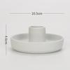 Nordic Ceramic Aroma Candle Holder Jewelry Dish - Unglazed Home Decor Ornament