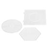 Plastic Bead Boards, 3 Pieces   Templates with Transparent   and Round   Shapes Boards for   Projects and Crafting