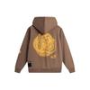 Li Ning Badfive Printed Letter Hoodie Men Hoodies Brown AWDTF31-3