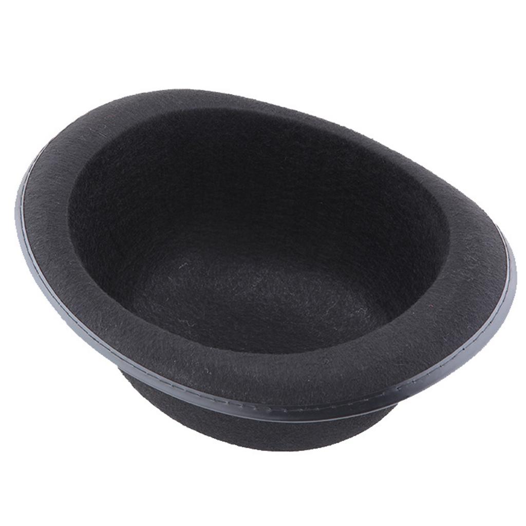 Kids' Black Party Hat Magician Derby Hat Short Brim Fedora Top Hat for Dress Up and Victorian Costume Parties