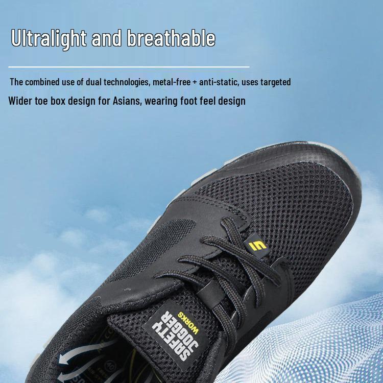 Men's Protective Shoes: Anti-smash, Anti-puncture, Breathable Mesh, Anti-static, Anti-slip, Year-round Use