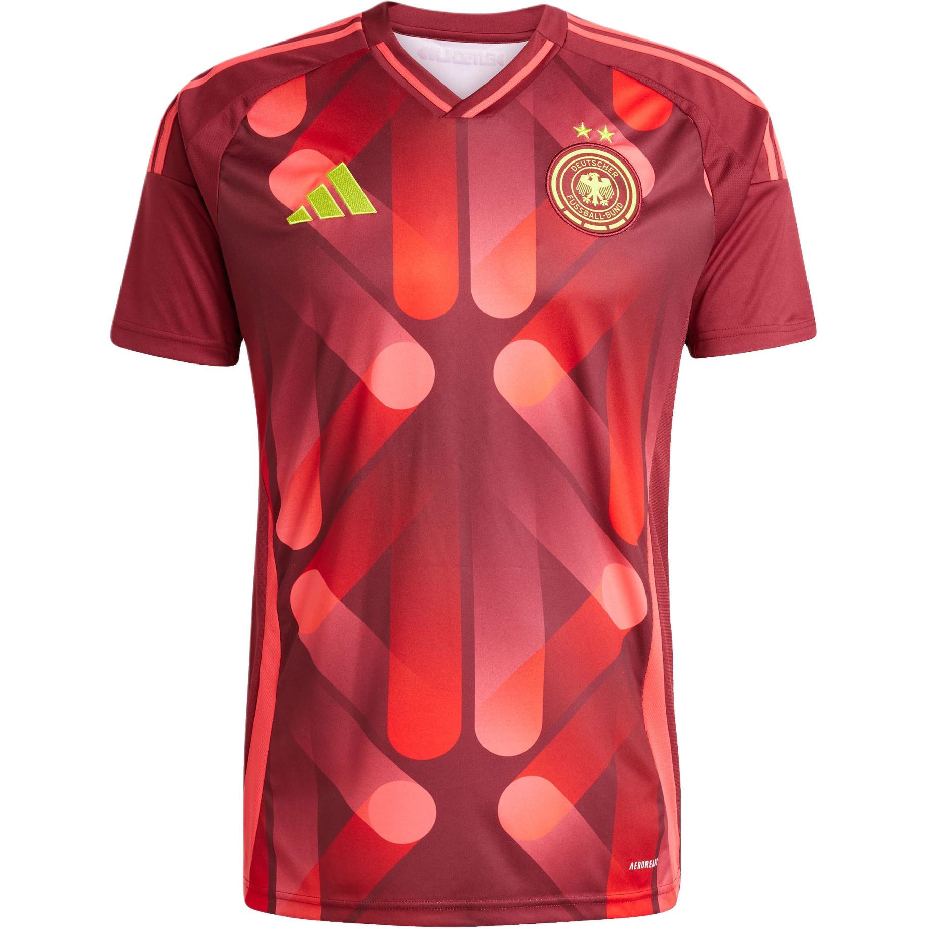 

Adidas AEROREADYGermany T Shirt 25 AWAY JERSEY Preppy Red Teenagers JF2608 128