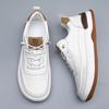 Men's Shoes Trend Versatile Casual Shoes European Station Sports Shoes Men's Fashion Leather Board Shoes Men's New White Shoes
