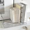 Space Saving Desktop Book Organiser Clear Acrylic Bookend Heavy Duty Book Support for Magazines Document Notebook Album