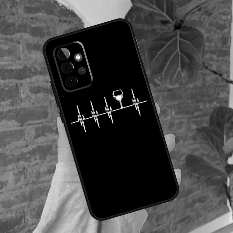 Cool Red Wine Glass Phone Case For Samsung Galaxy A15 A25 A55 A54 A34 A14 A35 A52 A32 A12 A51 A71 A13 A33 A53