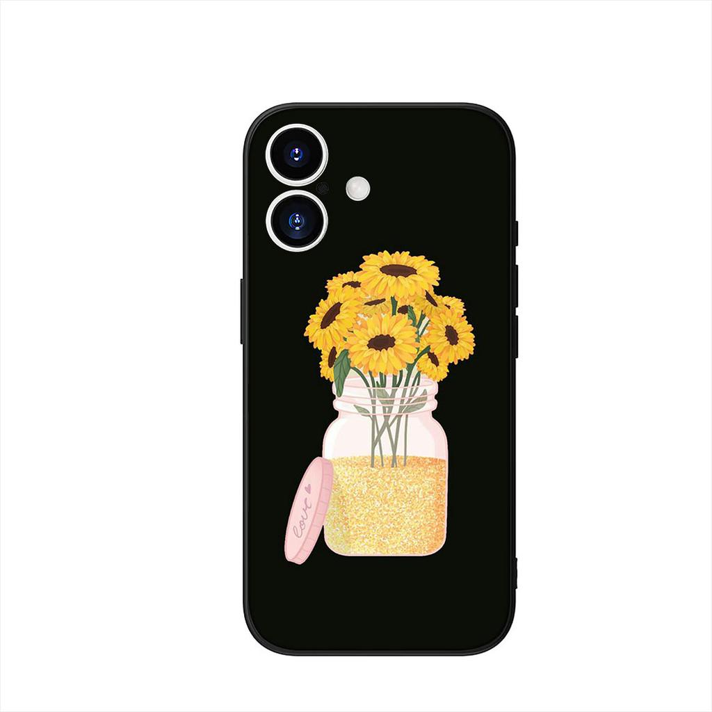 Phone Cover for Apple iPhone 16 15 14 Plus 13 12 Mini 17 Pro Max + 16E Air 16+ ProMax Case Fashion Fresh Little Daisy Flower