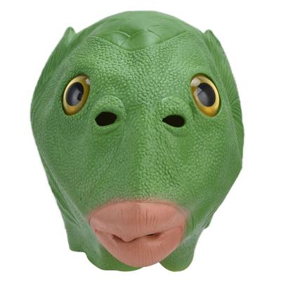 Söt Fiskhuvudmask Fnnuy Djur Cosplay Rekvisita Latexmask Halloween Kostymrekvisita för Vuxen