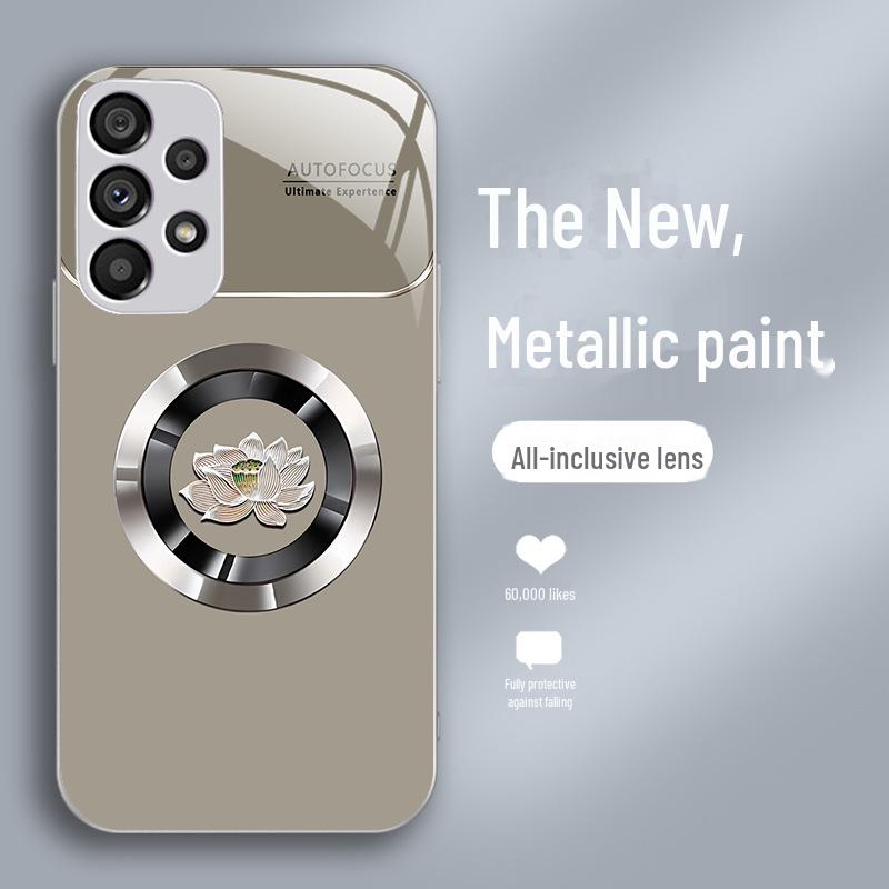 

Samsung S23Ultra Metal Liquid S21 Ring Lotus S10e Advanced Anti-Fall S20 Case S21 Ultra