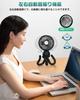 Portable Rechargeable Fan with Automatic Oscillation and Flexible Airflow Perfect for Outdoor Heatstroke Black Winding, Compact, USB-Powered, 4-Way