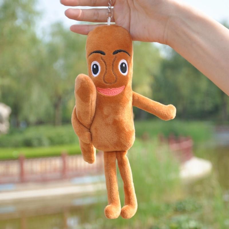 Tung Tung Sahur Plush Toy Keychains Kawaii Shark Stuffed Plushies Cute Animes Italian Brainrot Cute Doll Pendant Shark Figurine