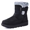 Cotton Shoes Women's Winter New Large Women's Snow Boots with Thick Velvet and High Top Casual Women's Boots