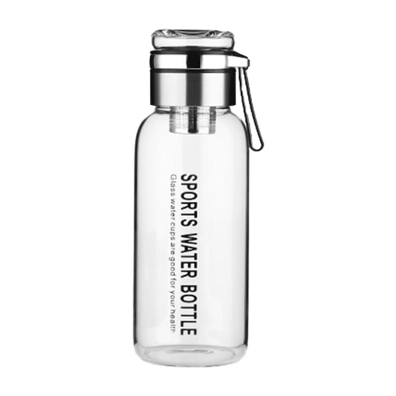 YOTU 1000ml Large Capacity Borosilicate Glass Water Bottle