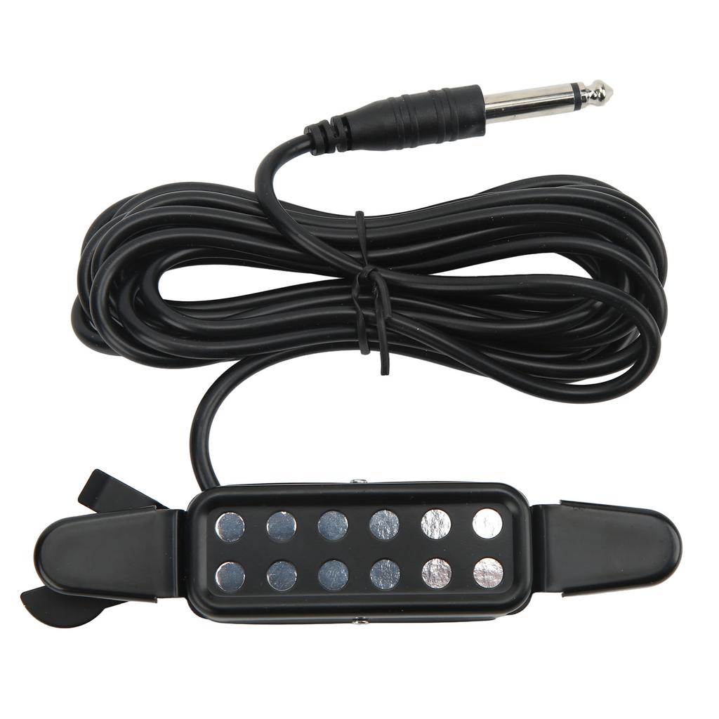 Acoustic Guitar Electric Transducer Soundhole Pickup Preamplifier Punching Free Accessories